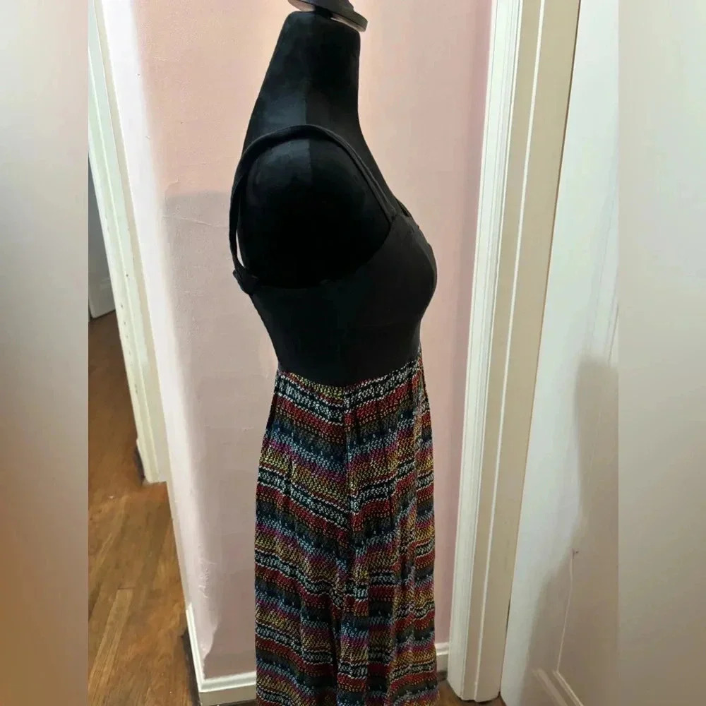 MUDD Black Multicolor Maxi dress M - Picture 5 of 10